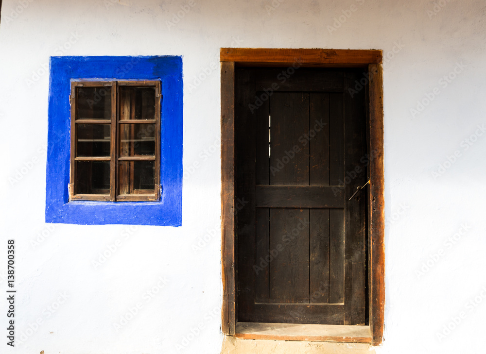 Fototapeta premium old door and window