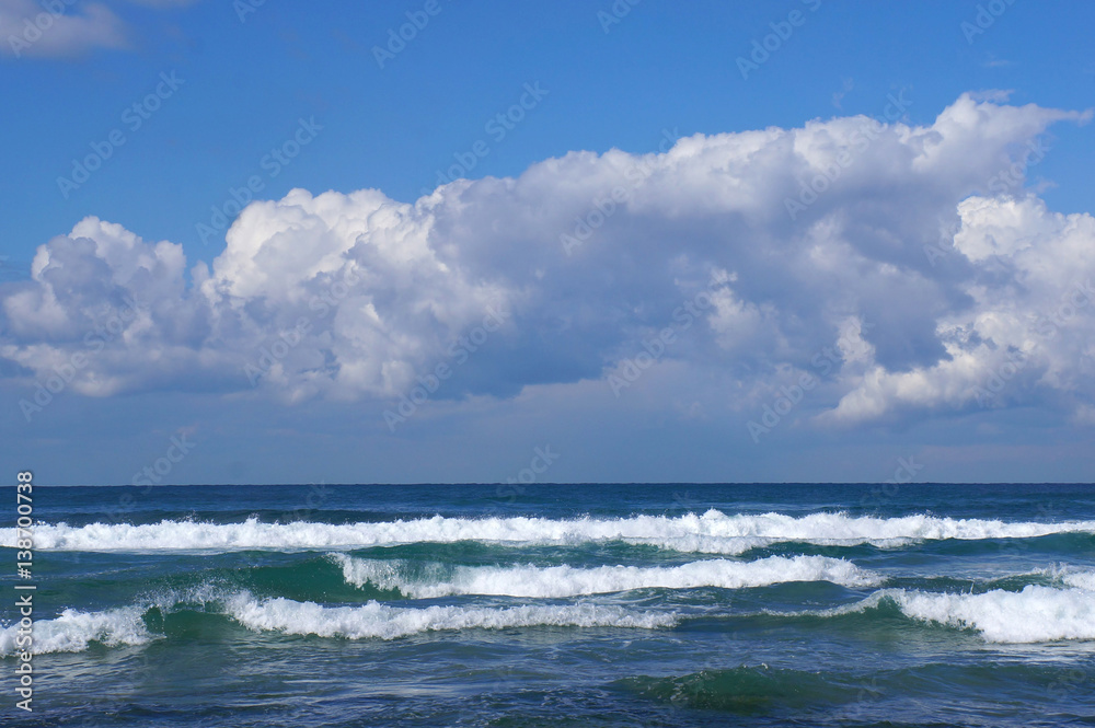waves of the sea and sky