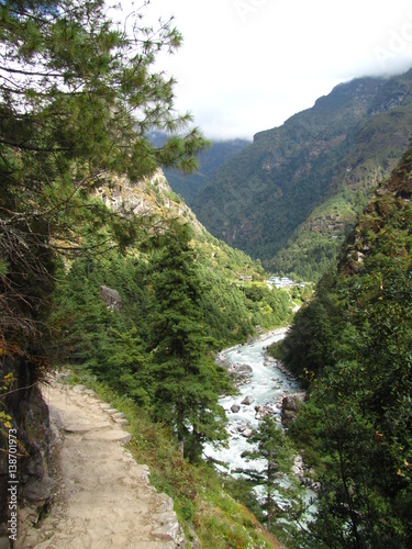 Mountain river gorge