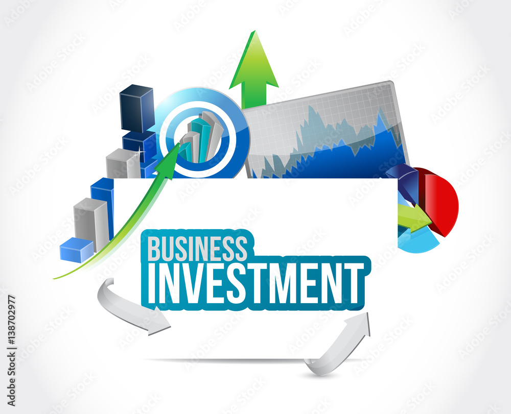 Business investment graph sign concept ilustração do Stock | Adobe Stock