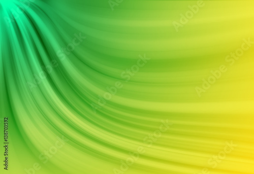Green and Yellow twirl and radial rays twinkled lights beautiful abstract background.