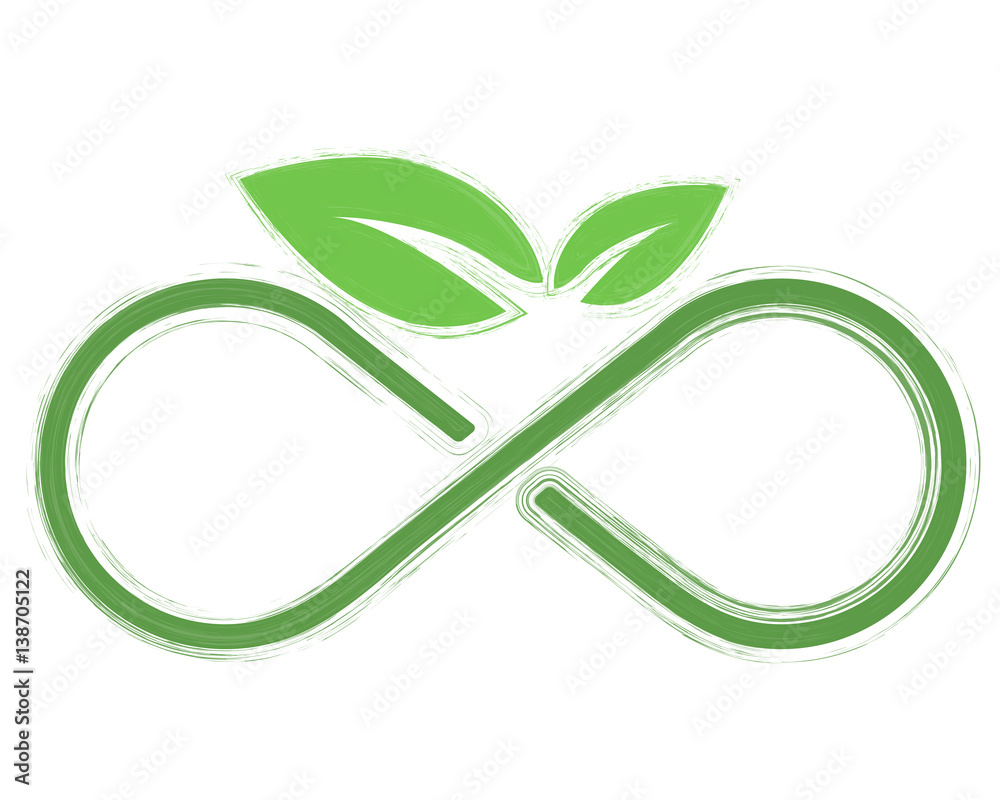 logo infinito eco vettoriale