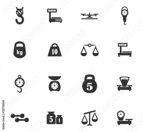 Scales icons set