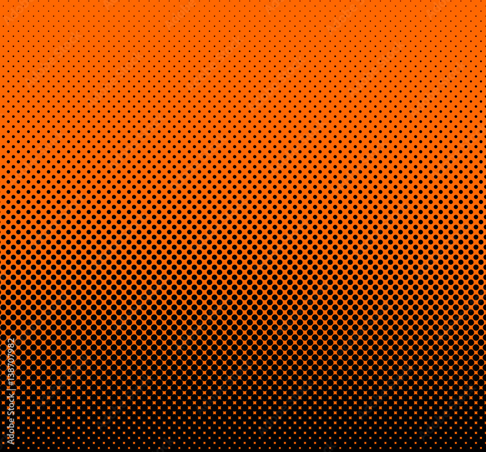 Obraz premium Colorful halftone background, abstract geometric shape. Modern stylish texture. Design for print, decoration, cover, web, digital, textile.