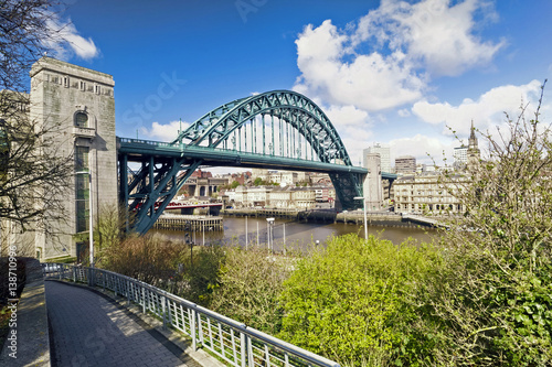 The Tyne Bridge at Newcastle from the Sage in Gateshead photo