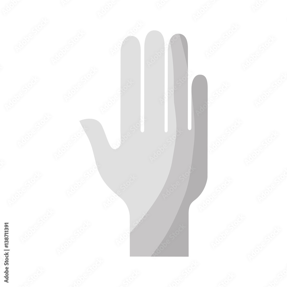 hand human silhouette icon vector illustration design hand human silhouette icon vector illustration design