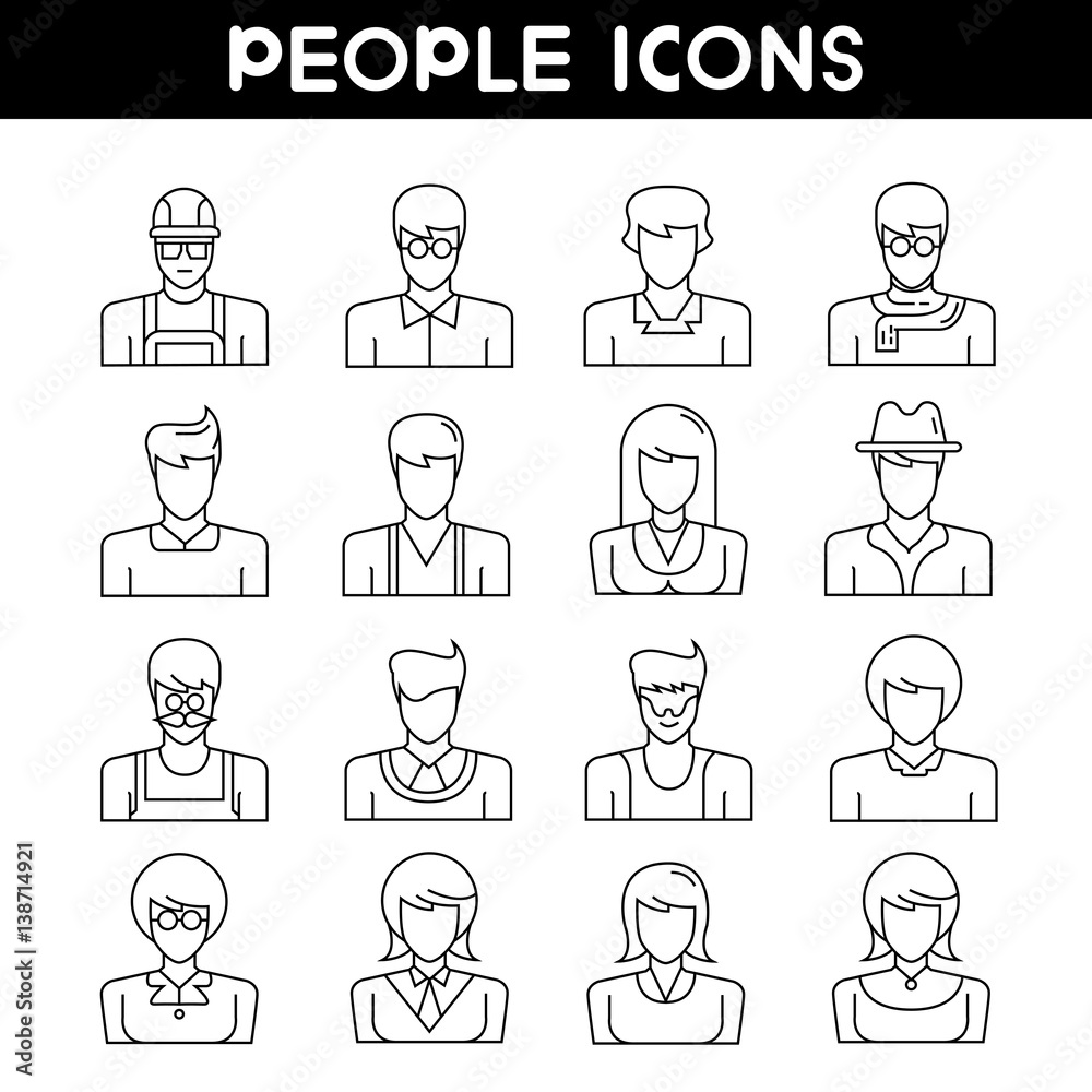 people avatar , user icons people avatar , user icons