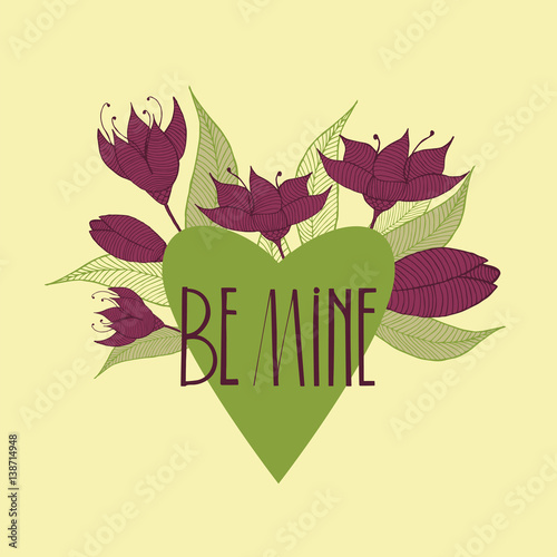 Be mine card.