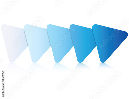 blue work flow diagram