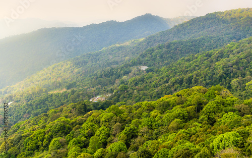 landscape at Doi Pui Chiangmai Thailand. photo