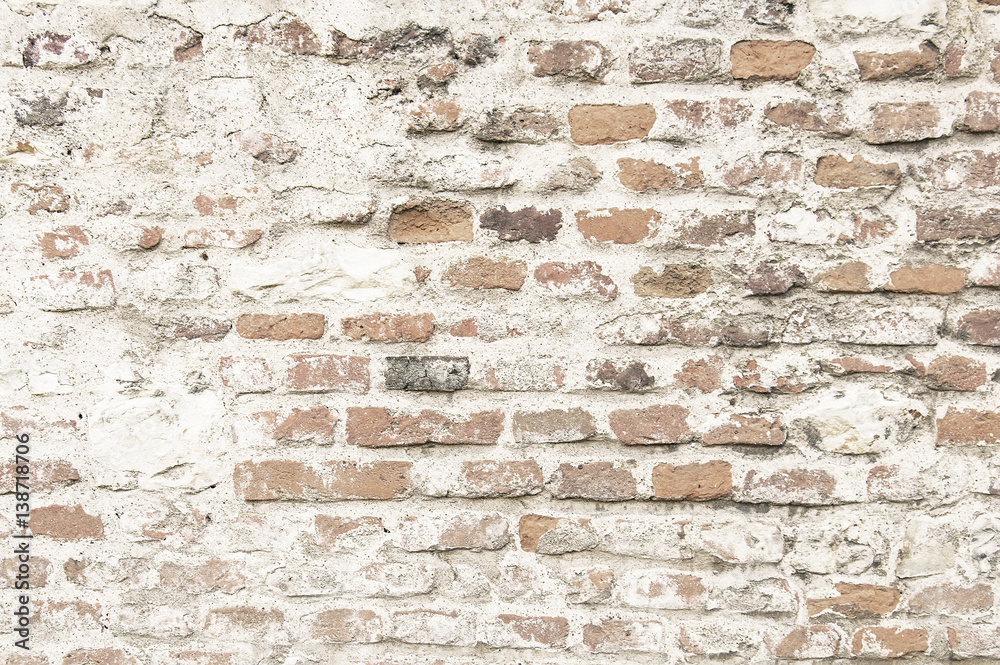 Obraz premium Old red brick wall background texture