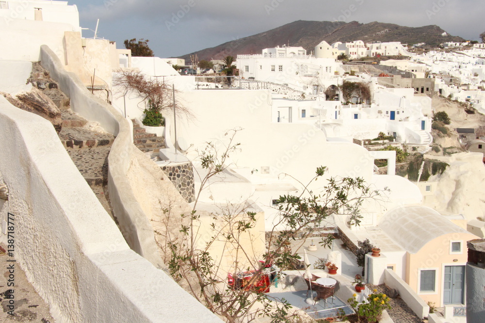 Fototapeta premium Santorini, the beauty of the island, Oia, Cat Island, White Island, sea, fabulous island, the most beautiful village of Oia