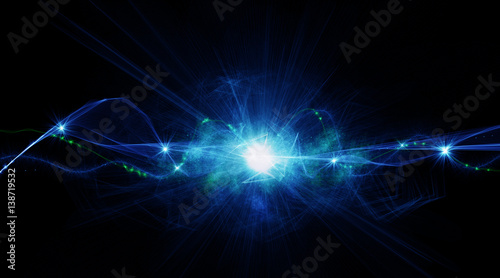 Принти на полотні fisica, quantistica, filamenti, neuroni, connessioni,