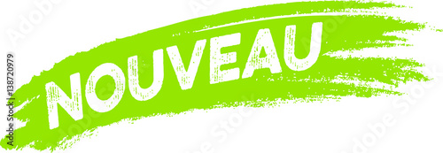 Nouveau! Angebot, Button, Wischer