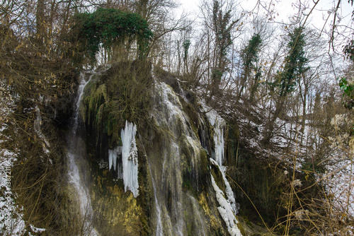 Frozen wild river