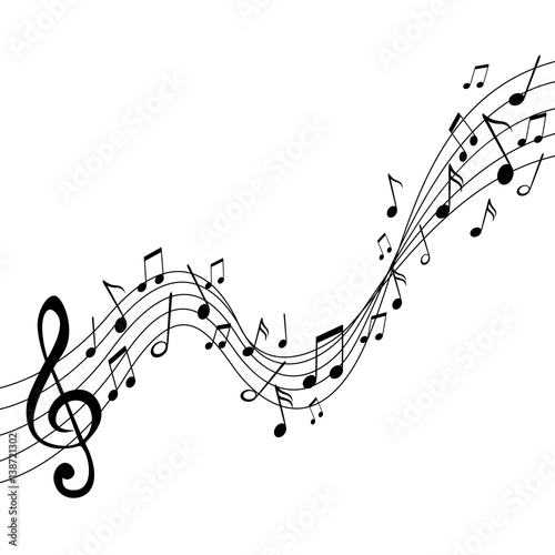 Vector Illustration of an Abstract Music Design
