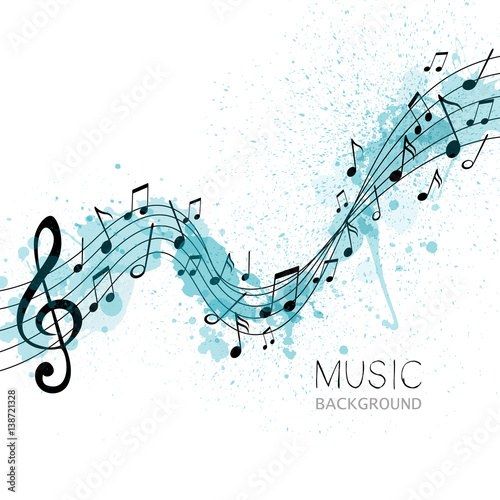 Vector Illustration of an Abstract Music Design