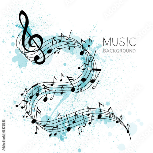 Vector Illustration of an Abstract Music Design