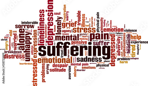 Suffering word cloud