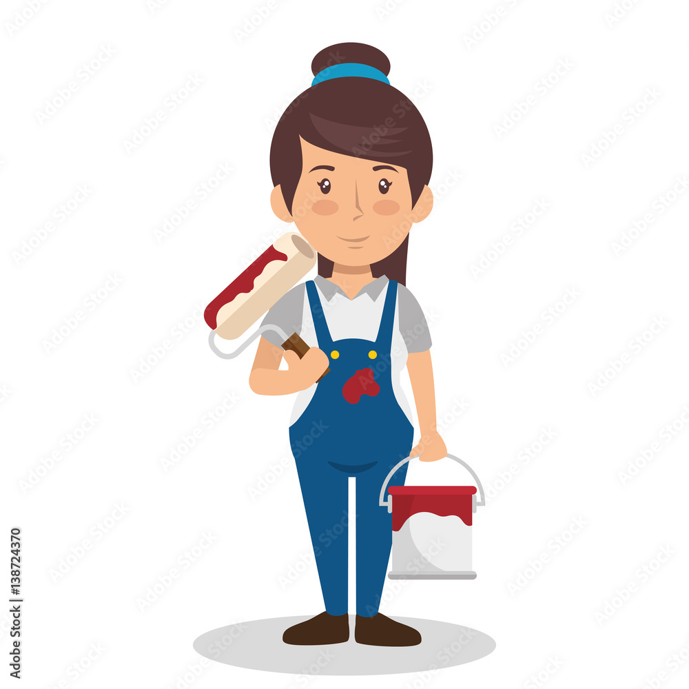 construction professional avatar character vector illustration design construction professional avatar character vector illustration design