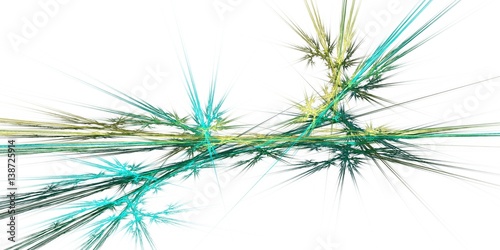 Colored fractal background for texture or big data concept illustration