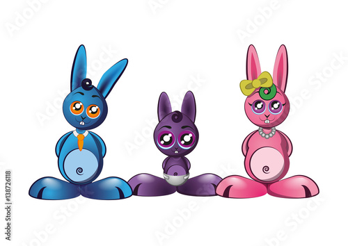 famille lapin