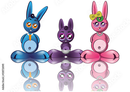 famille lapin paques