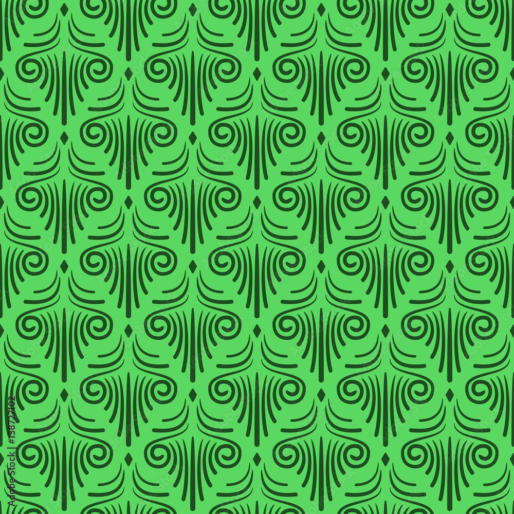 Fototapeta premium Seamless vector floral wallpaper