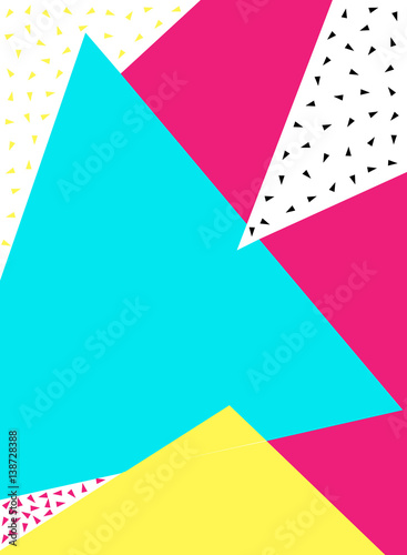 Colorful abstract background. 80s-90s style.