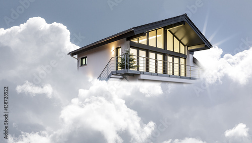 Traumhaus in Wolken