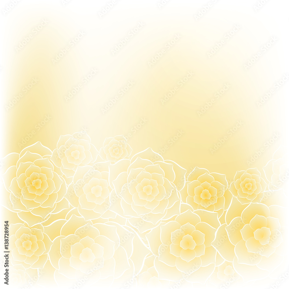 Naklejka premium Beautiful yellow rose flower background