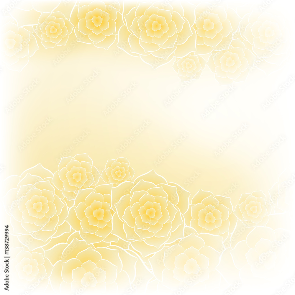 Naklejka premium Beautiful yellow rose flower background