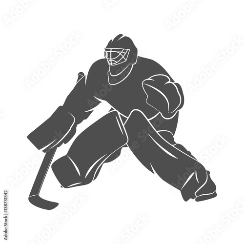 player hockey goalie
