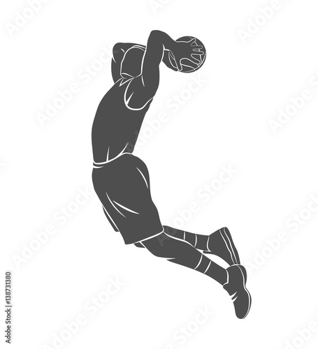 basketball player, ball