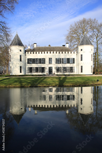 The historic Castle Salentein in the Province Gelderland, The Netherlands, remodeled in 1907
