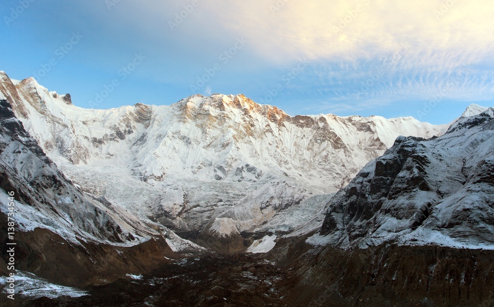 Mount Annapurna, from Annapurna southern base camp