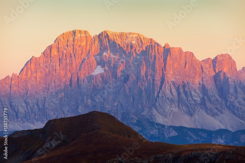 mount Civetta, Alps dolomites mountains, Italy