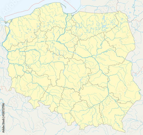 Vector map of Poland administrative division vol.7