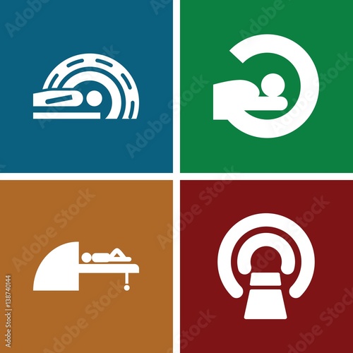 Set of 4 ct filled icons