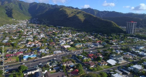 Aerial video of Hawaii Kai neighborhood Hawaii 4k 30p photo