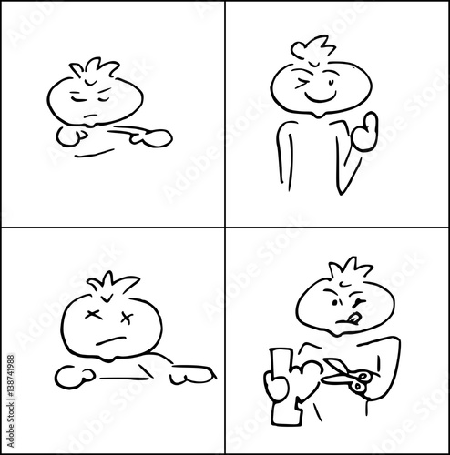 Concept emoties op gezicht - moe 