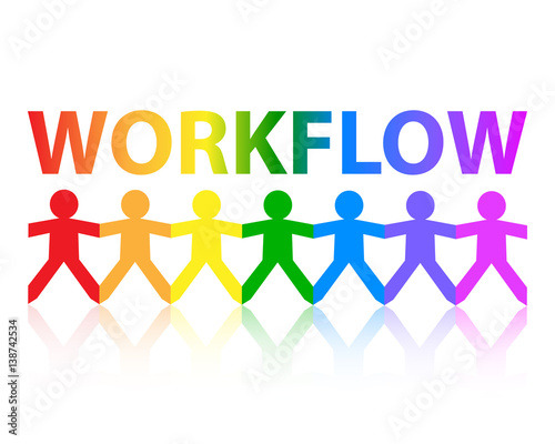 Workflow Paper People Rainbow