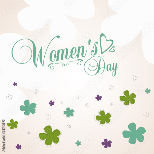 International Women s Day on 8 March. Use as design poster  postcard