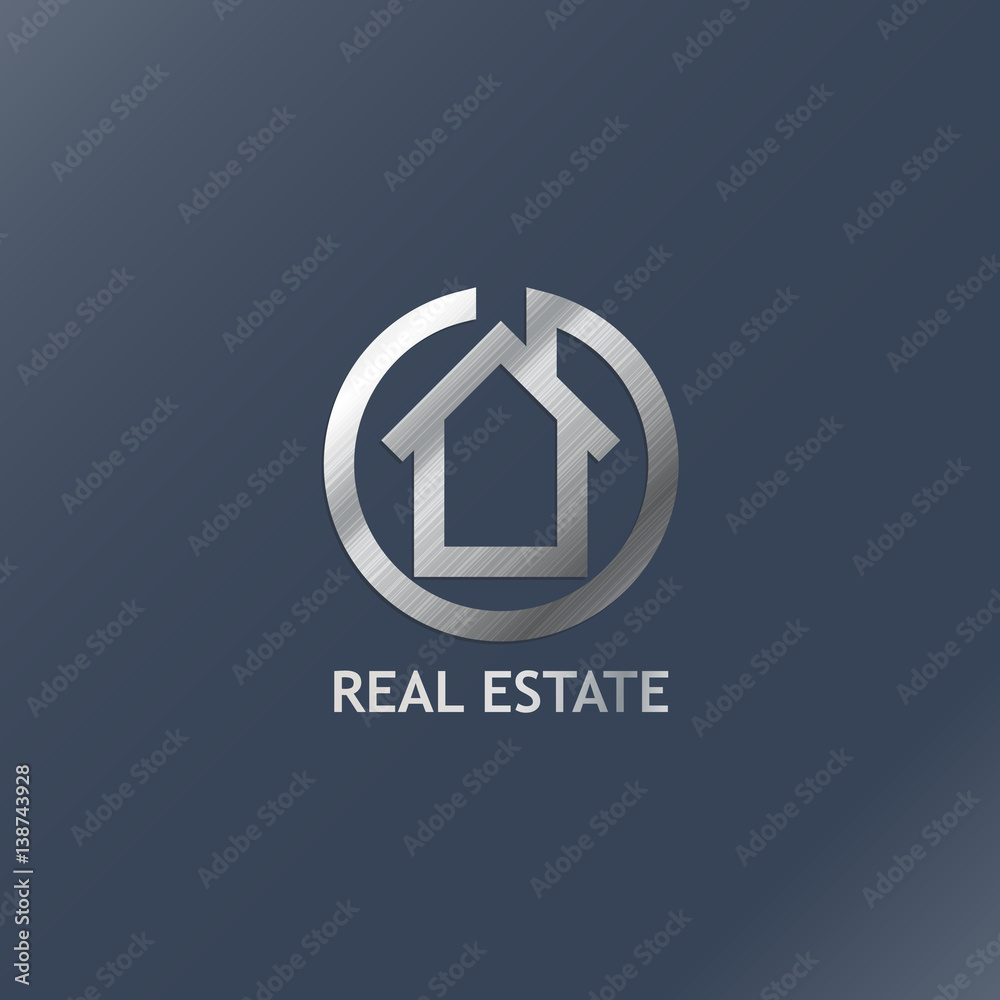 Fototapeta premium Modern and stylish real estate vector logo design 