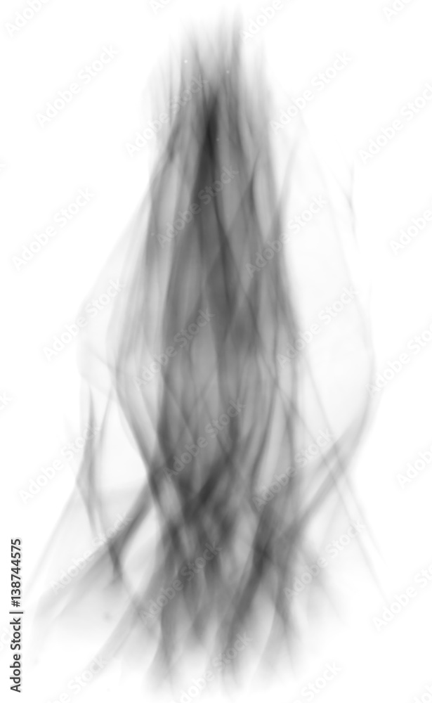 Black smoke over the black background,Motion blur