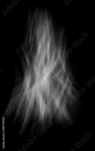 Smoke over the black background,Motion blur