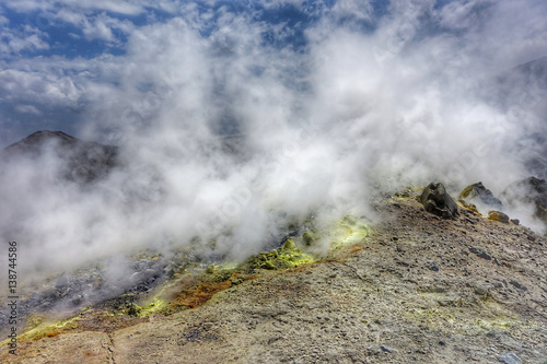 Vulcano, Lipari, Sicily, Italy, sulfurous fumaroles