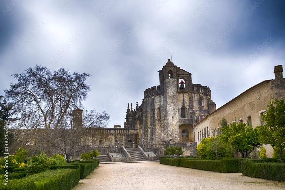 Medieval Templar castle in Tomar, Portugal
