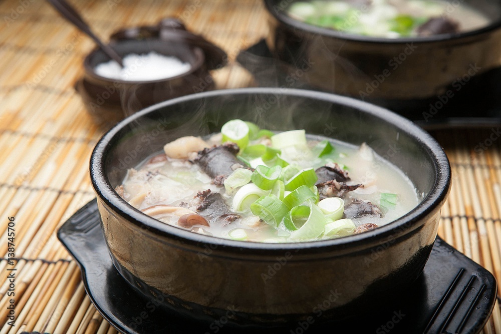 Sundae-gukbap. Korean Sausage and Rice Soup. Sundae-gukbap. Korean Sausage and Rice Soup.