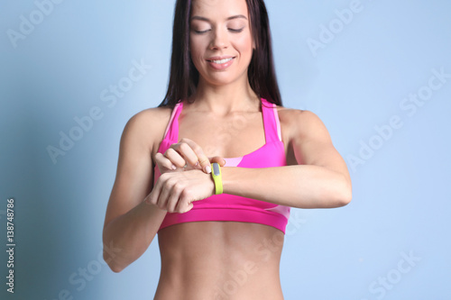 Beautiful young woman with ...